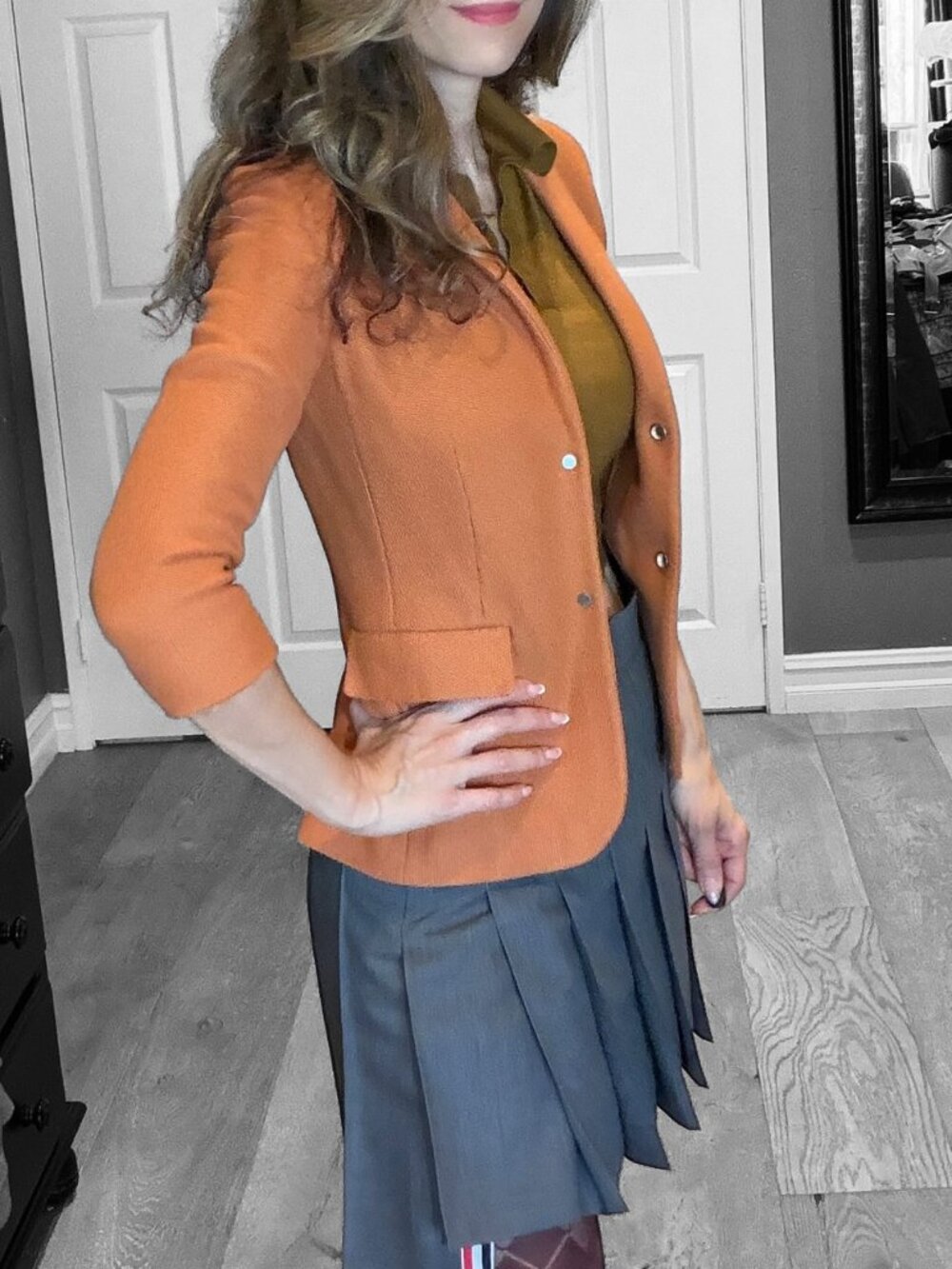 The Row Blazer Orange